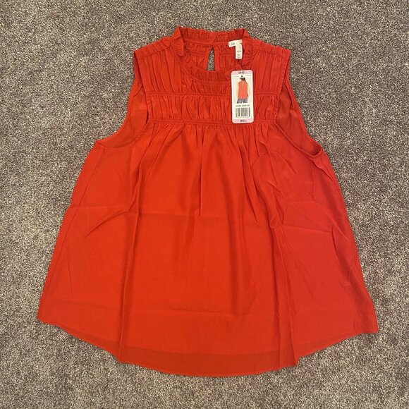 JOIE Limited Edition Womens Sleeveless Top Ruffled Neck Size S - Small - NWT$198 - Picture 4 of 16
